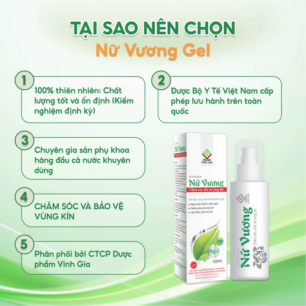 Gel Vệ Sinh Phụ Nữ Nữ Vương 