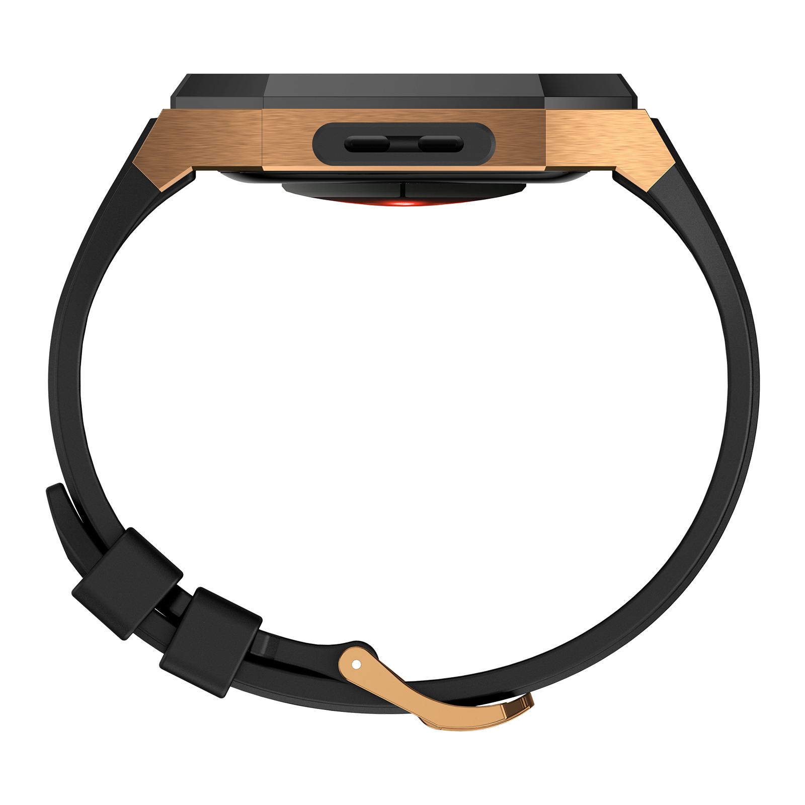 Ốp Case Vỏ Thép Không Gỉ bảo vệ tích hợp dây đeo Fluororubber cho Apple Watch Series 4/5/6/7/8/9/SE1,2 Size 44mm/45mm - Hàng Chính Hãng