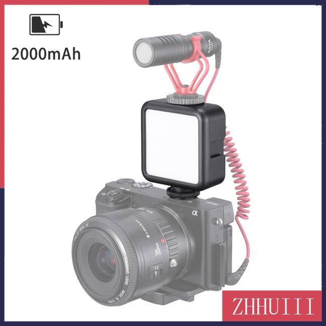 Đèn Led Mini JT Vl49 Có Ngàm Ba Chân Gắn Điện Thoại Máy Ảnh Slr Vlog