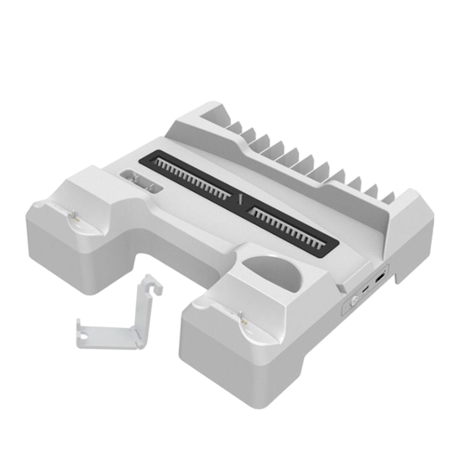 Charging Cooling Fan Base for PS5 Console Game Console Storage Charger White