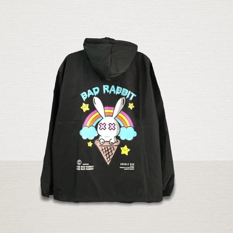 Áo Khoác Dù in Badrabbit Unisex Nam Nữ Chất Dù 2 lớp in đẹp