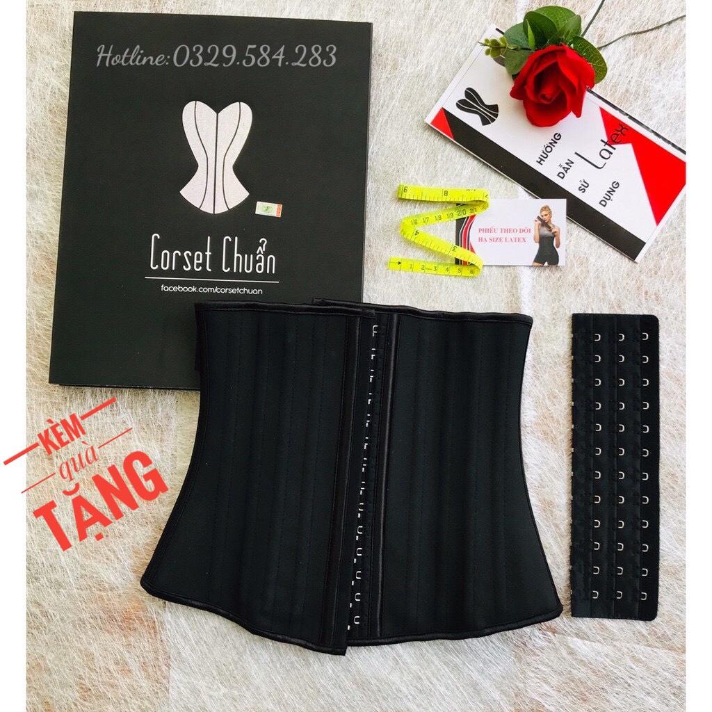 Đai latex Hy Lạp chuẩn 25 xương - Đai nịt bụng sau sinh - Gen nịt bụng chính hãng (Tặng thanh nới)