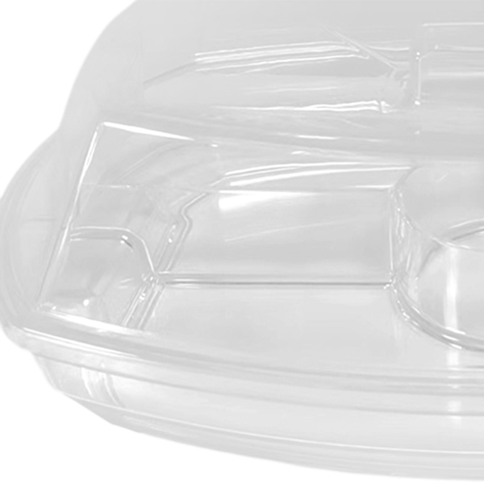 Ice Serving Tray Catering Trays Ice Serving 4 Compartment for Meats Vegetables Salad
