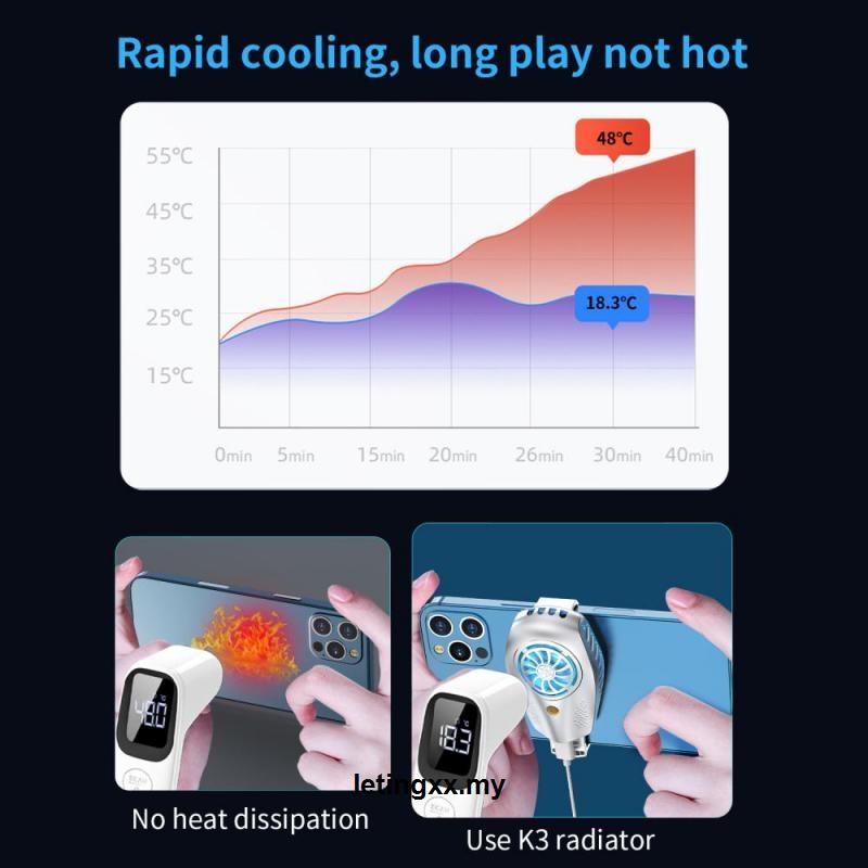 Quạt Tản Nhiệt Rgb Có Giá Đỡ Cho Điện Thoại