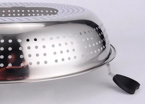 Bán buôn Nồi lẩu xoay inox 2 trong 1 cao cấp