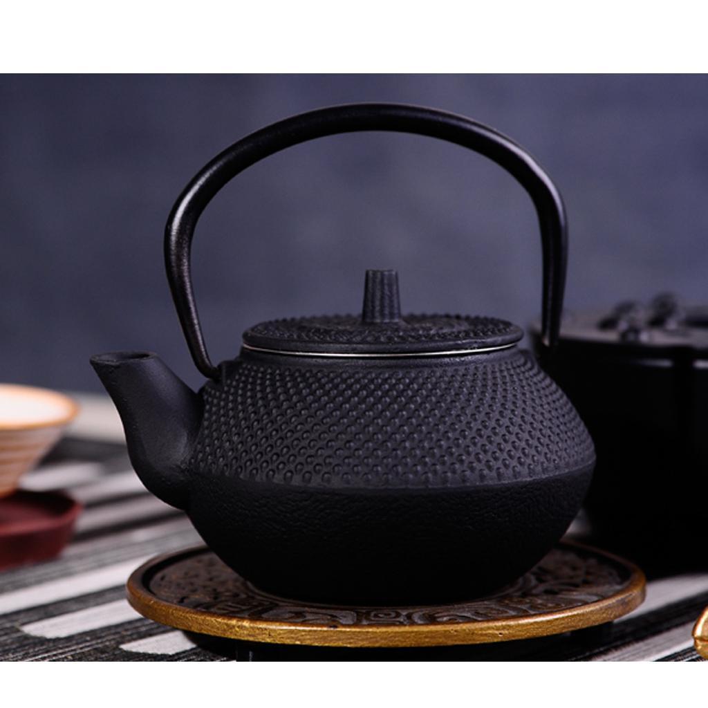 2 pieces Japanese Style Cast Iron Kettle Tetsubin Teapot Mini Tea Pot 50ml