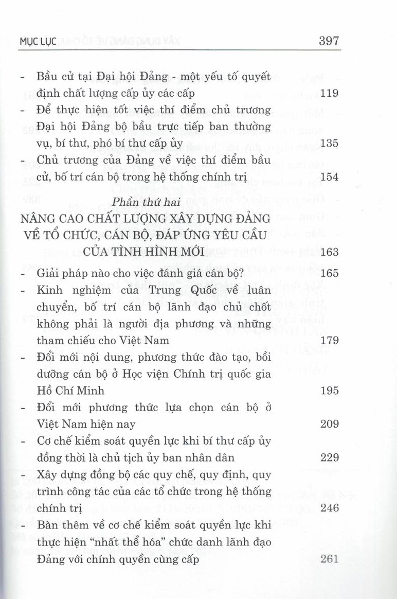 Xây Dựng Đảng Về Tổ Chức, Cán Bộ (Sách chuyên khảo)