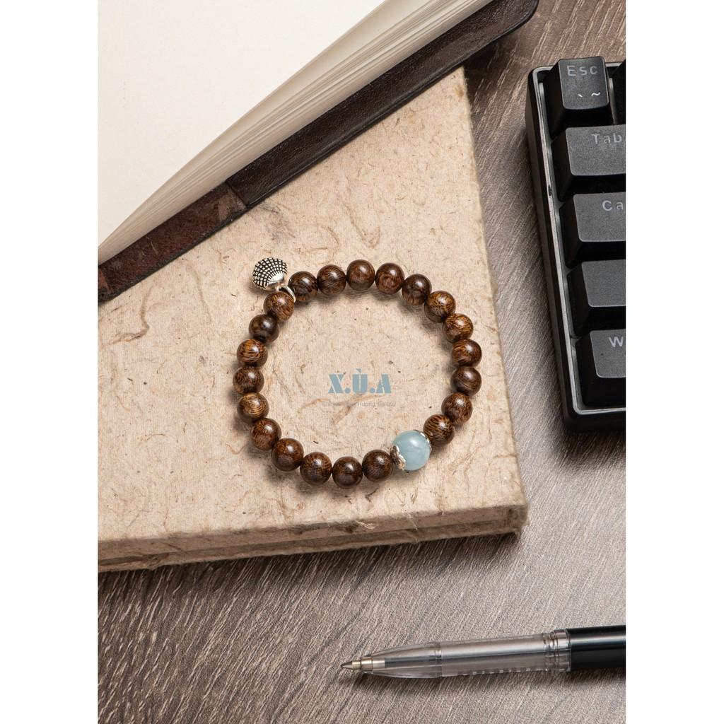 Vòng Tay Trầm Hương Đính Charm XUA11 Tuyệt Đẹp || Cầu May Mắn