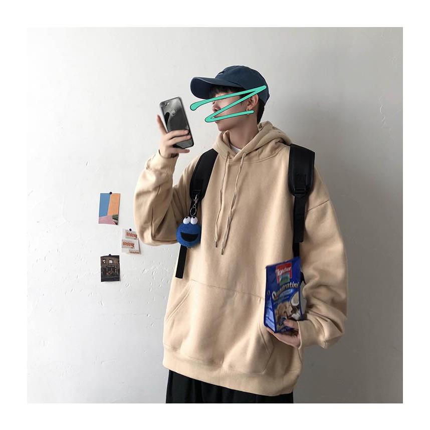 ÁO HOODIE NỈ TRƠN BASIC ĐỦ MÀU UNISEX - GIN STORE