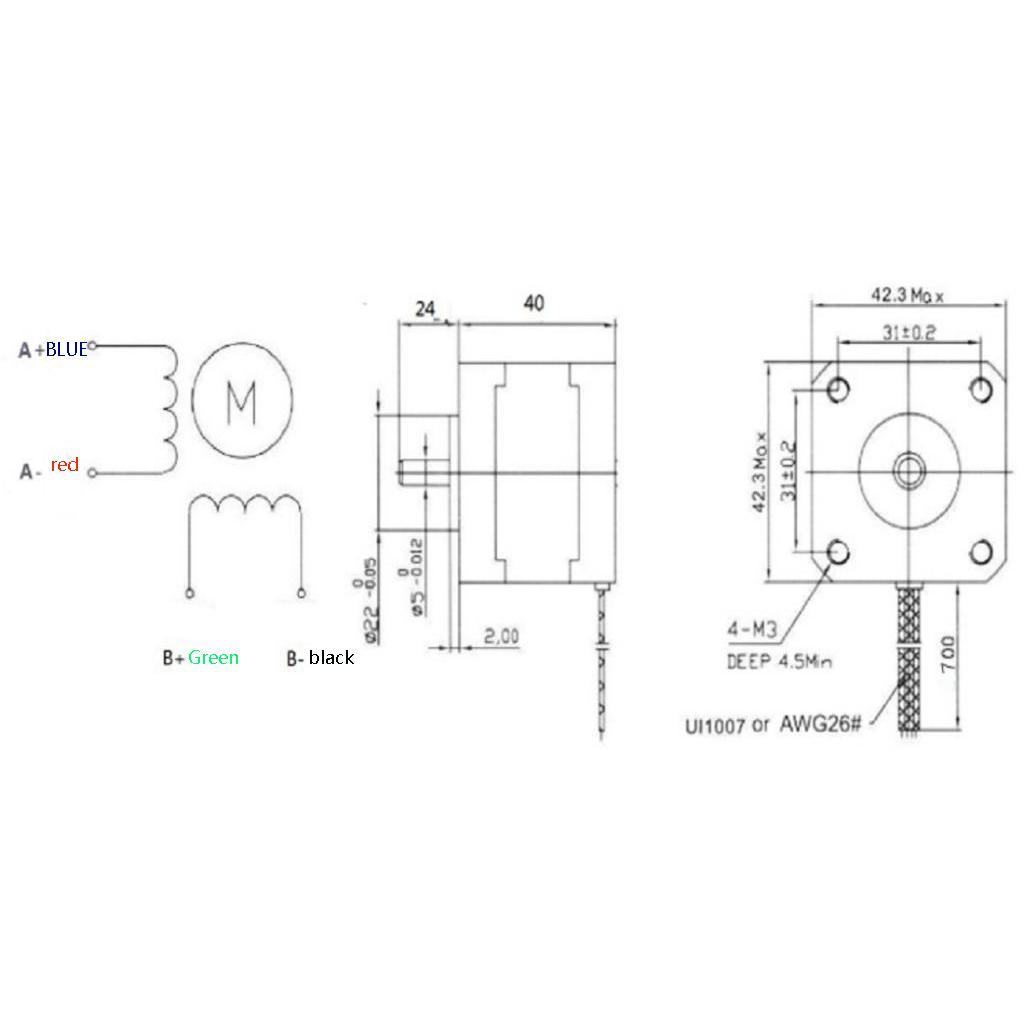 Extruder Kit 1.75/0.4mm Hotend J-single Head 3D Printer Parts for Anet A8