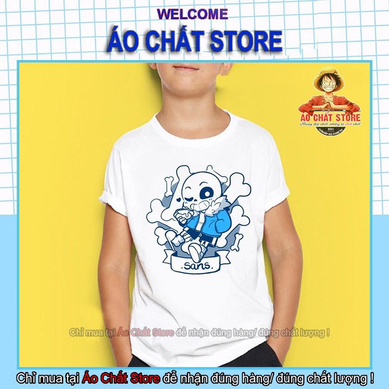 Áo thun Undertale Sans chibi siêu cute | Áo Undertale Sans bé trai | bé gái đẹp | Áo Chất Store