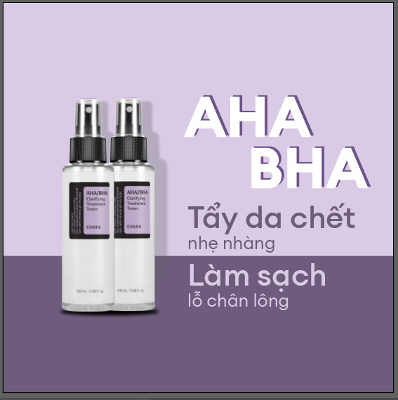 Combo 2 Nước Hoa Hồng Tẩy Tế Bào Chết Hoá Học COSRX AHA/BHA Clarifying Treatment Toner
