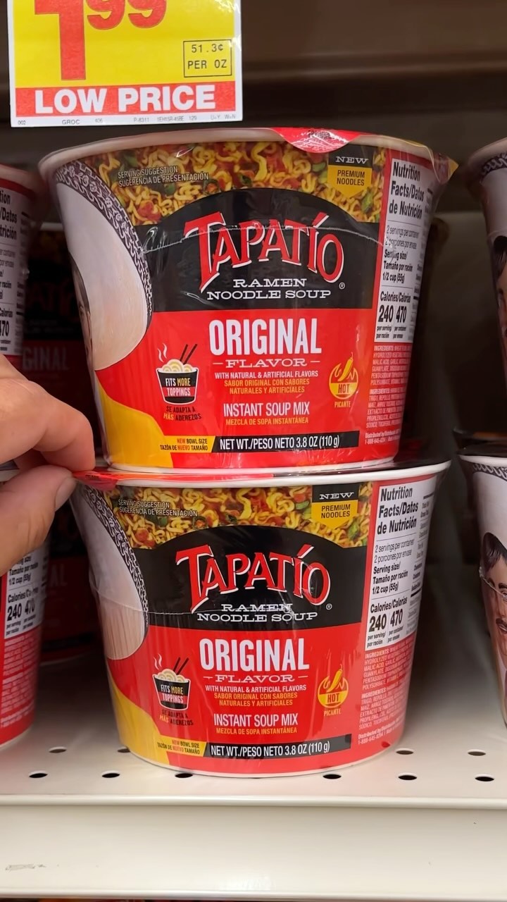 Mì TAPATIO tô 110g (Vị nguyên bản)