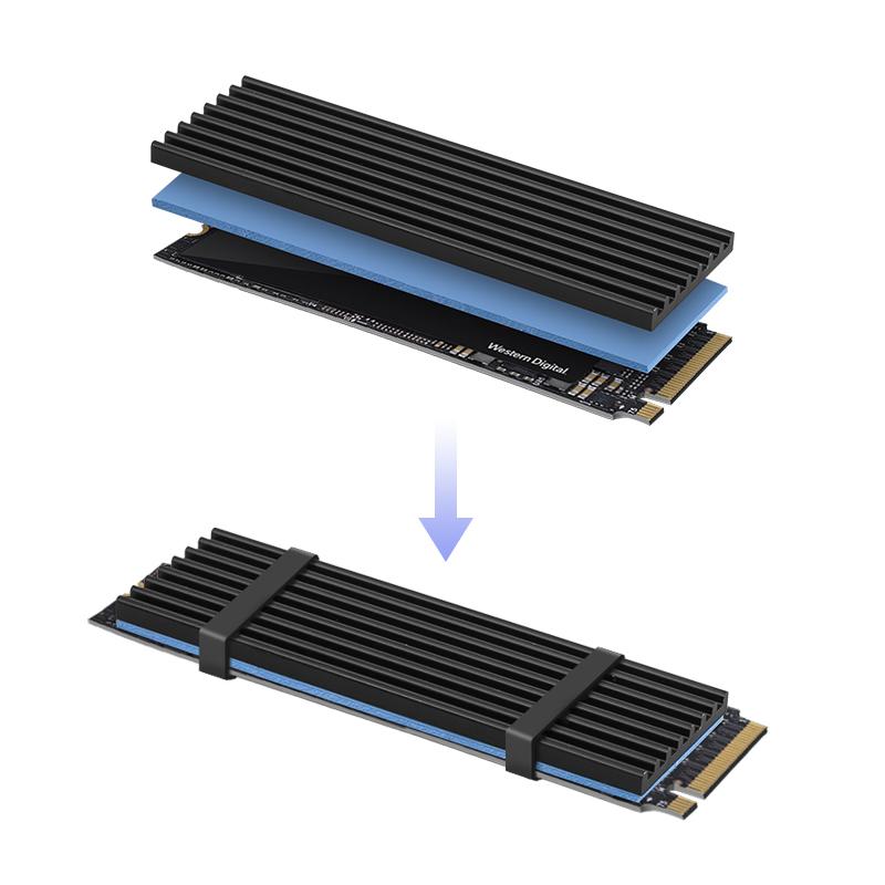 2 Chiếc M.2 SSD Tản Nhiệt NVME NGFF M.2 2280 Cứng Nhôm Tản Nhiệt Làm Mát Tản Nhiệt Tản Nhiệt Làm Mát cho Máy Tính