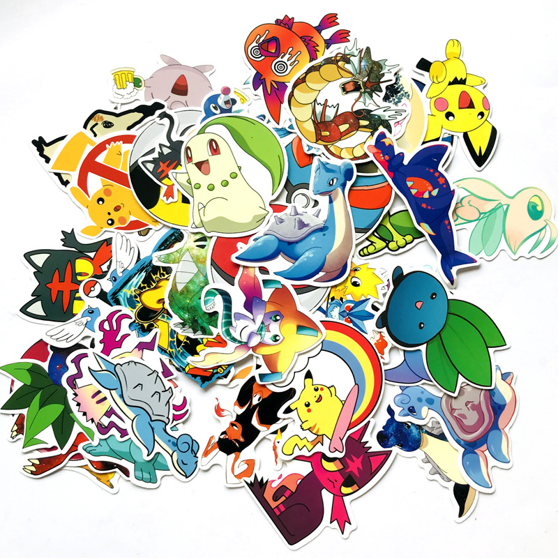 Sticker 45 miếng hình dán Pokemon