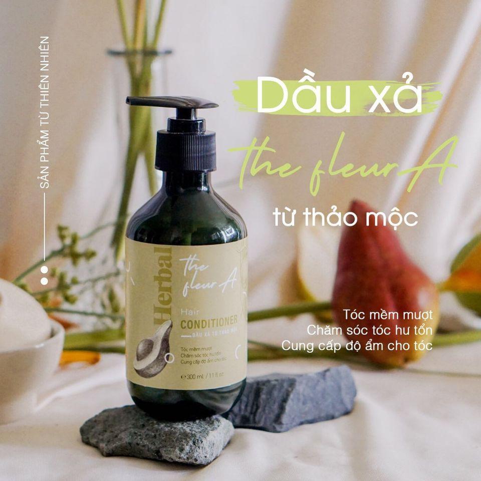 Dầu Xả Thảo Mộc The FleurA Giúp Tóc Mềm Mượt Giảm Bết Thư Giãn Tinh Thần An Toàn Thân Thiện 