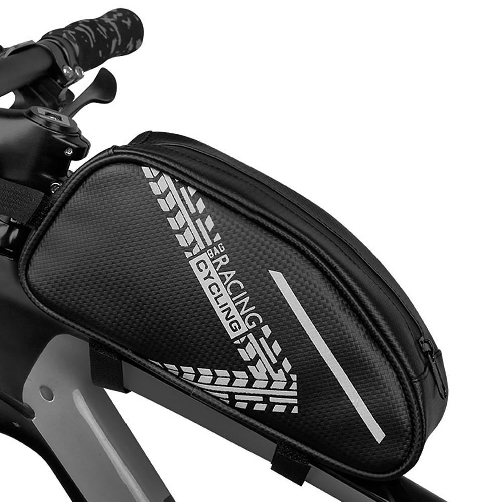 Túi xe đạp hình tam giác, làm bằng vải PU chống thấm nước và bền, đủ lớn để chứa tất cả các dụng cụ và nhu yếu phẩm của bạn.