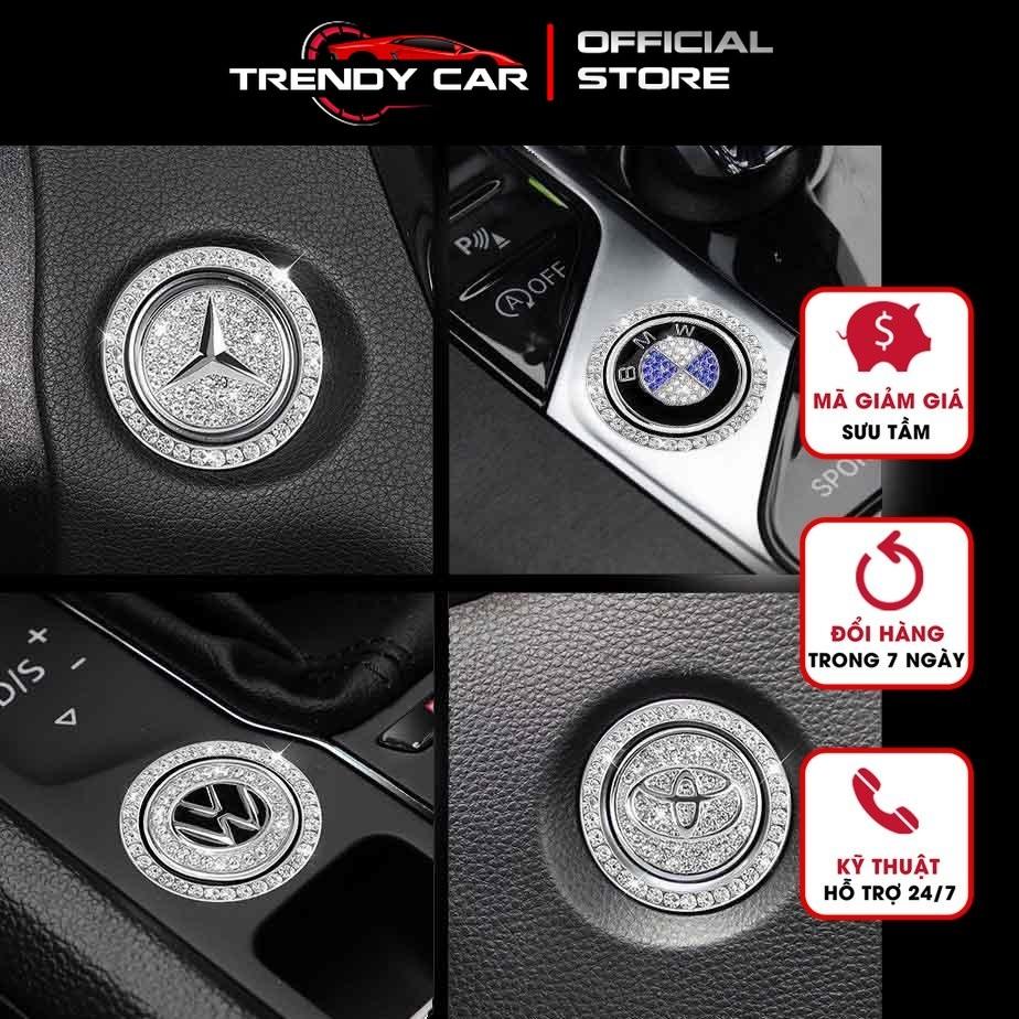 ️FREESHIP TỪ 50K️Vòng Đá-Logo Trang Trí Nút Khởi Động START STOP Của Xe Hơi Bằng Đá Cực Sang Trọng - logo Vinfast