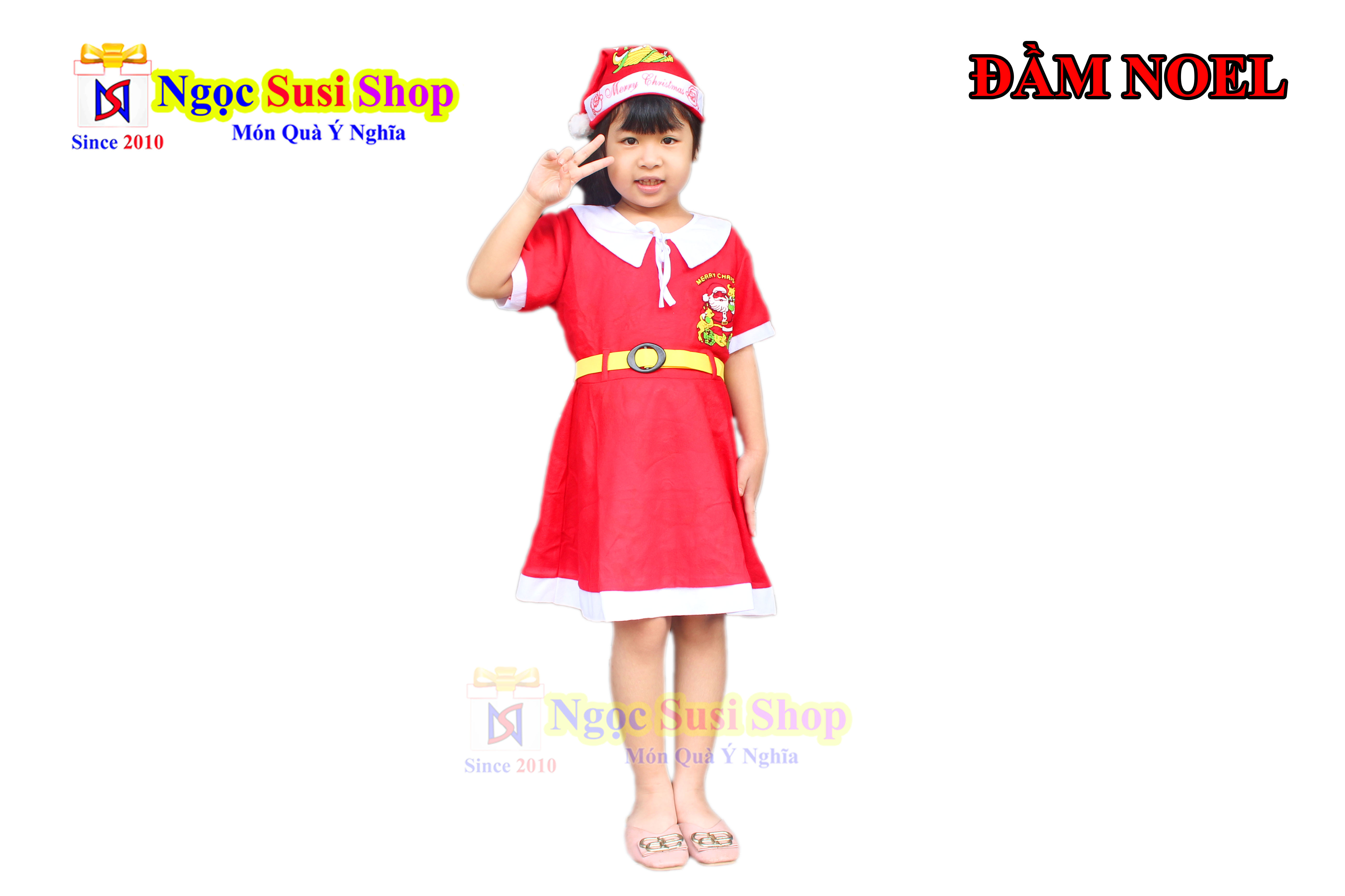 ĐỒ NOEL CHO BÉ GÁI ĐẦM NOEL - VẢI NỈ