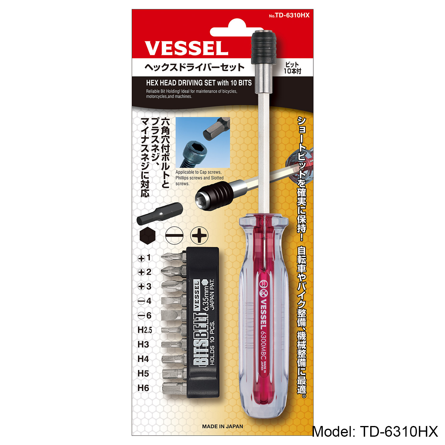 Bộ tô vít TD-6310HX thương hiệu Vessel