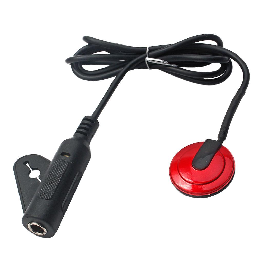 EQ Equalizer Piezo Pickup Transducer 6.35mm Jack For Acoustic Guitar Replacement Parts