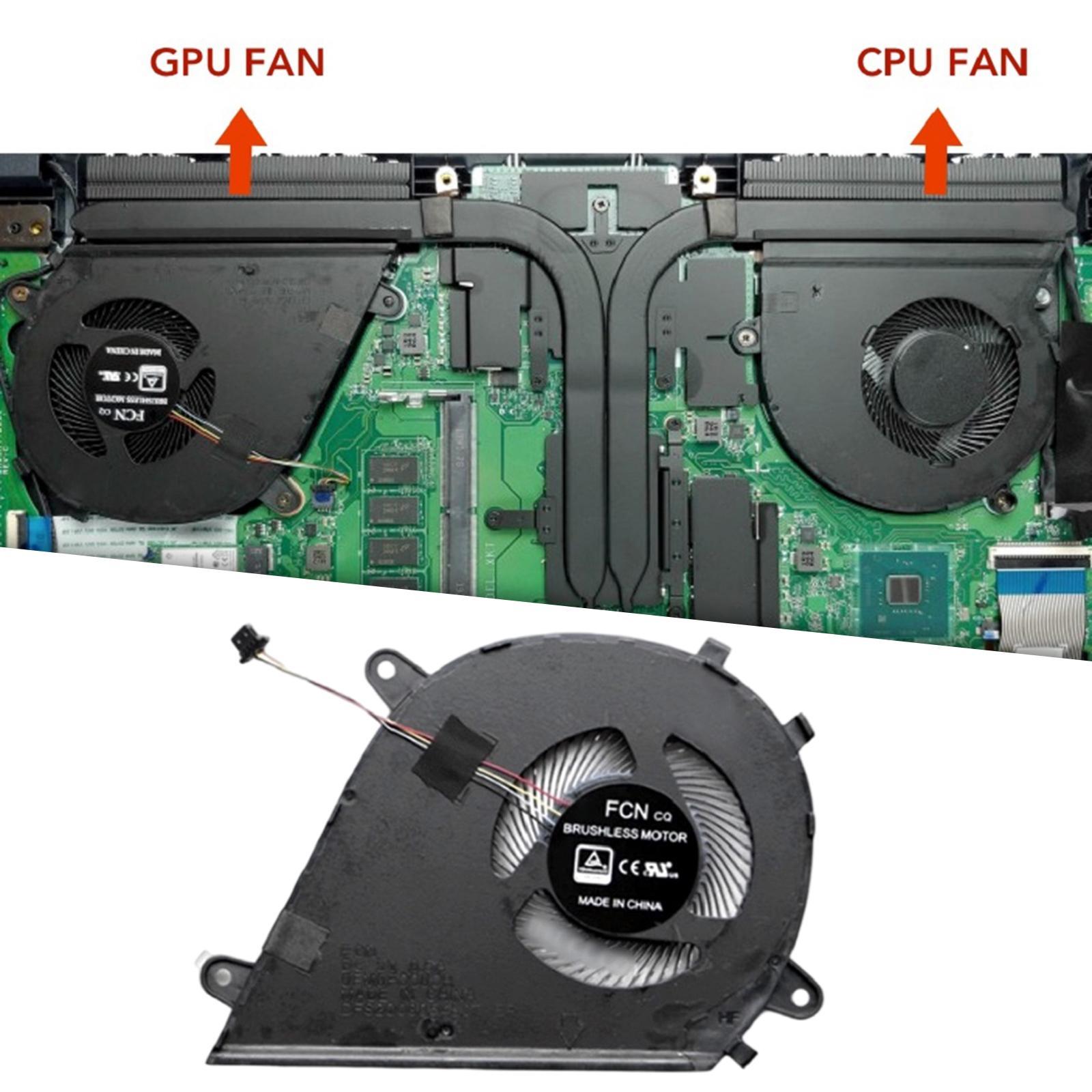 CPU and GPU Fan Set Dq5D587G000 for ASUS Mars15 VX60 VX60GT Direct Replaces