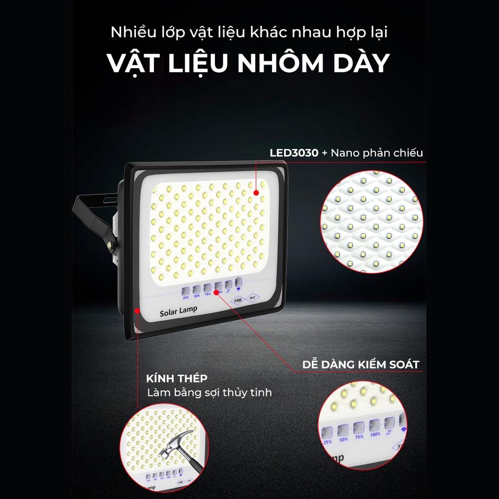 Đèn năng lượng mặt trời, loại đèn led trang trí cao cấp chống loá, đèn tích điện chống nước tuyệt đối IP67 có quà tặng