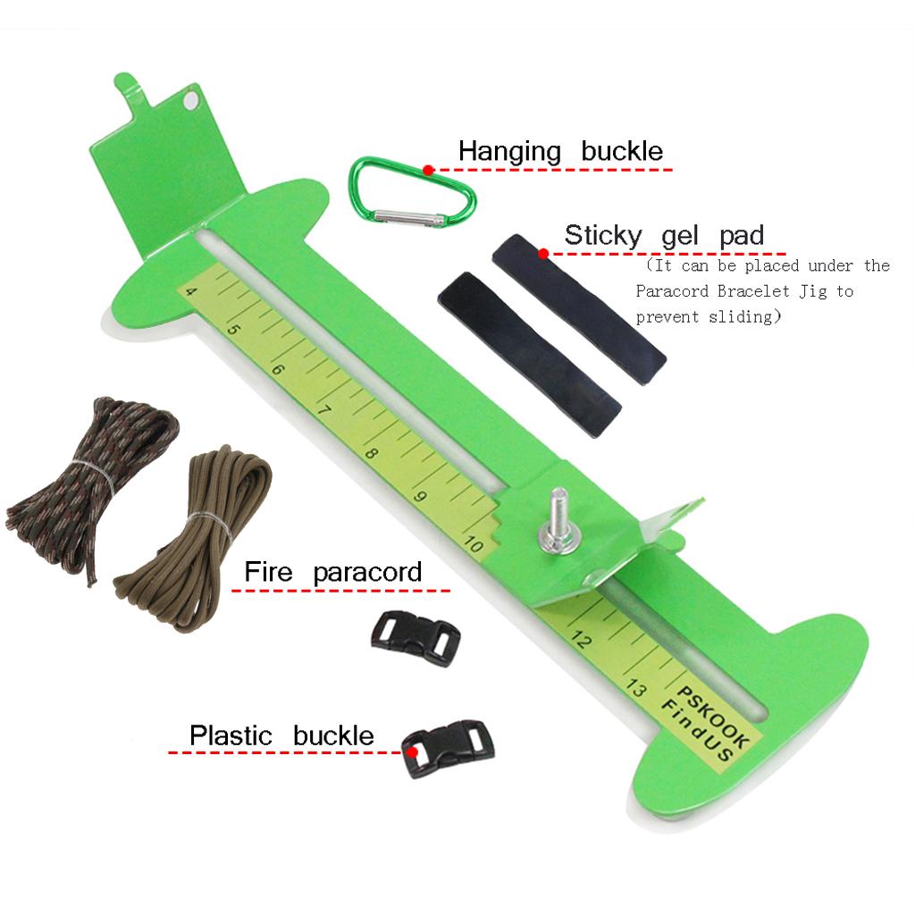 Stainless Steel Jig Craft Paracord Bracelet Making Rack Braid Tools Green