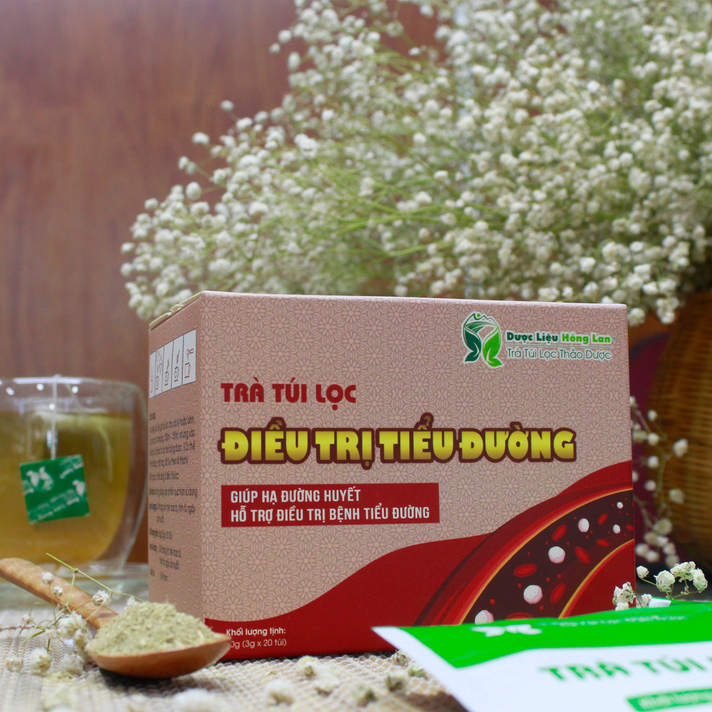 Trà Túi Lọc Hỗ trợ điều trị Tiểu Đường 60g Dược Liệu Hồng Lan