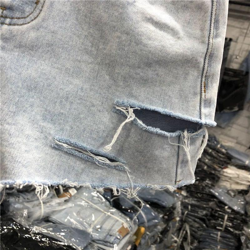 Quần Short Denim Lưng Cao Dáng Ôm Thời Trang Xuân Hè Kiểu Mới 2022 Cho Nữ