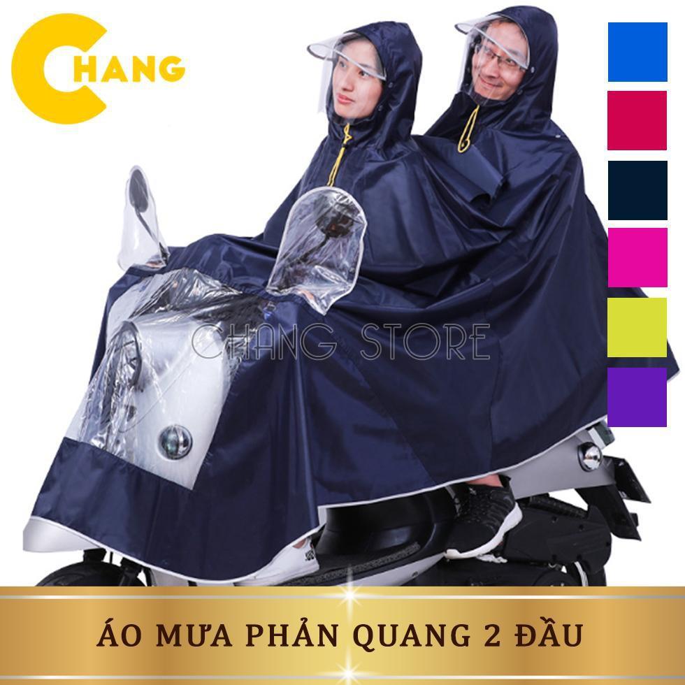 Áo mưa phản quang loại 1 đầu và 2 đầu ( chống mưa hắt, vải dù siêu bền)