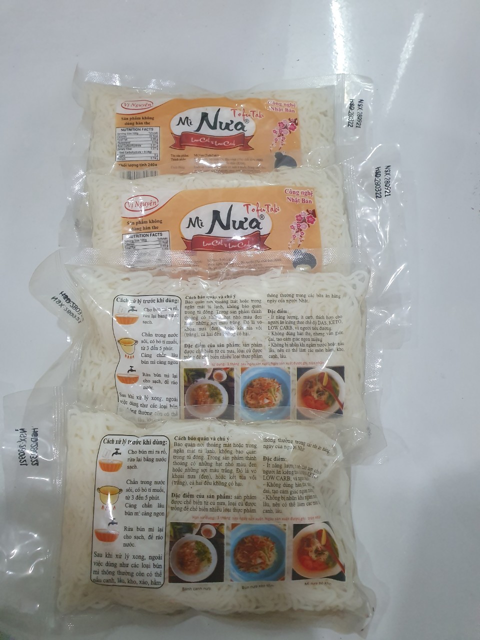 Combo 9 Gói Mì Nưa Vị Nguyên Das Keto 240g