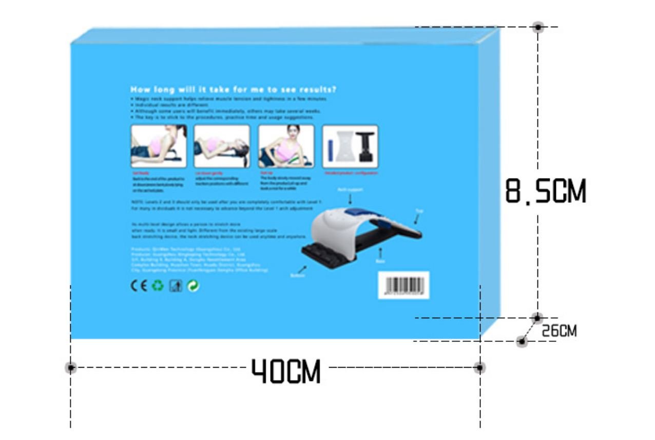 Dụng Cụ Định Hình Cổ - Khung Nắn Chỉnh Cổ Phiên Bản Mới Nhất - Chuẩn Điện Từ - Hỗ Trợ Giảm Đau Mỏi Vùng Cổ Vai Gáy - Định Hình Tư Thế Nằm Chuẩn - Hàng Cao Cấp - Giao Màu Ngẫu Nhiên - [Kèm 2 Miếng Lót Bảo Vệ Gót Chân]