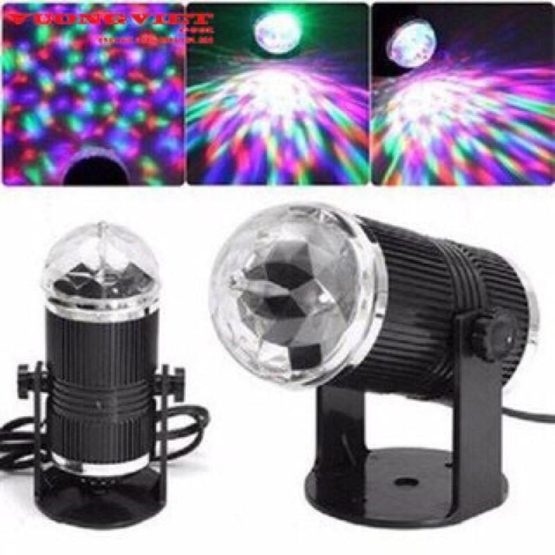 Đèn LED xoay 7 màu hình trụ vũ trường cảm ứng nhạc SK-001