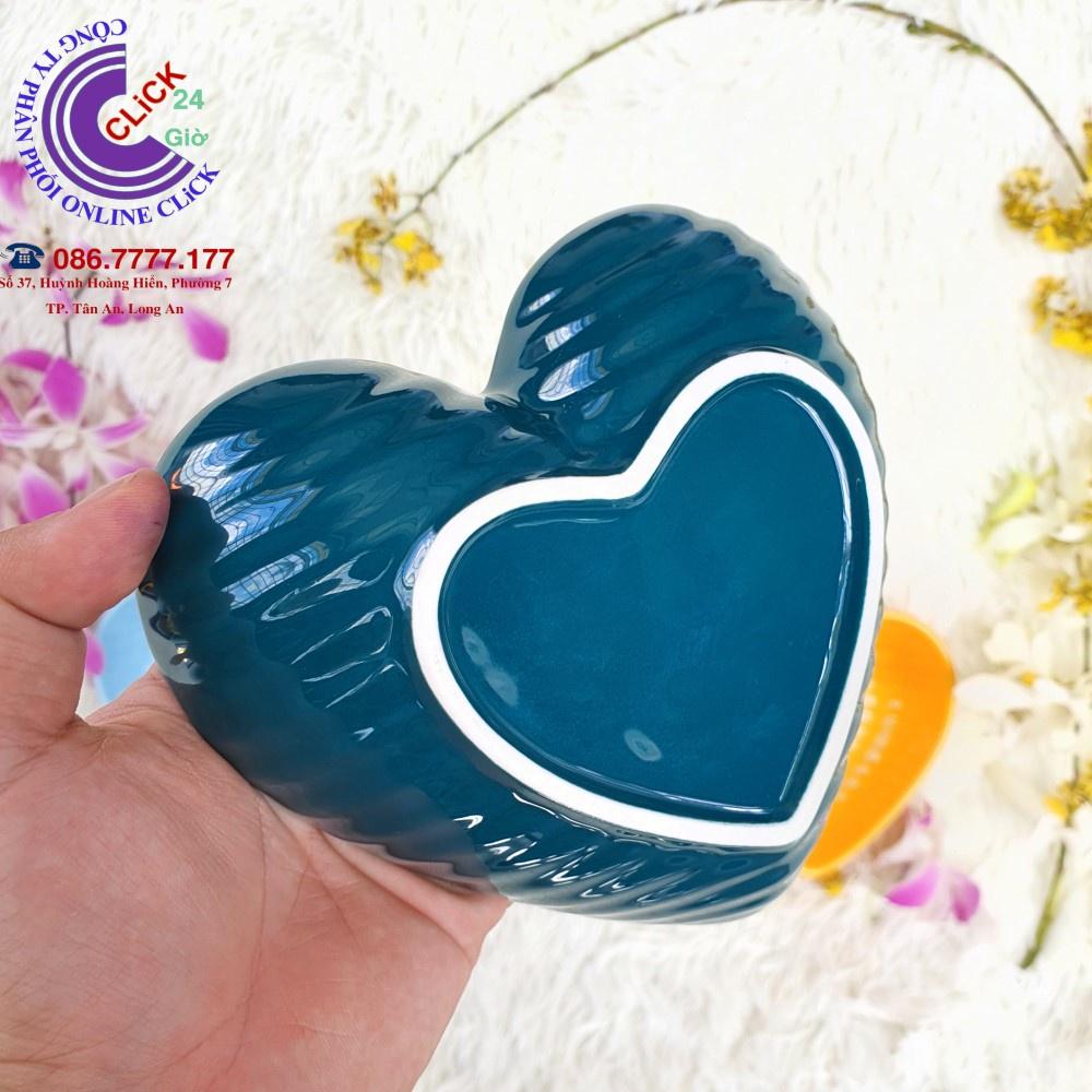 Bát sứ hình tim, Chén bằng gốm đẹp, tô trái tim decor bàn ăn quà tặng tình yêu -Gốm Sạch Cao Cấp Hàng Khử Chì