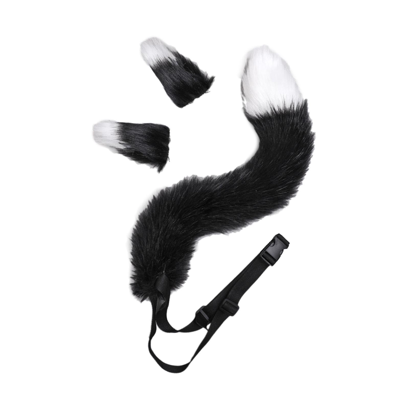 Ears and Tail Set for Unisex Kids Plush for Performance Fancy Dress