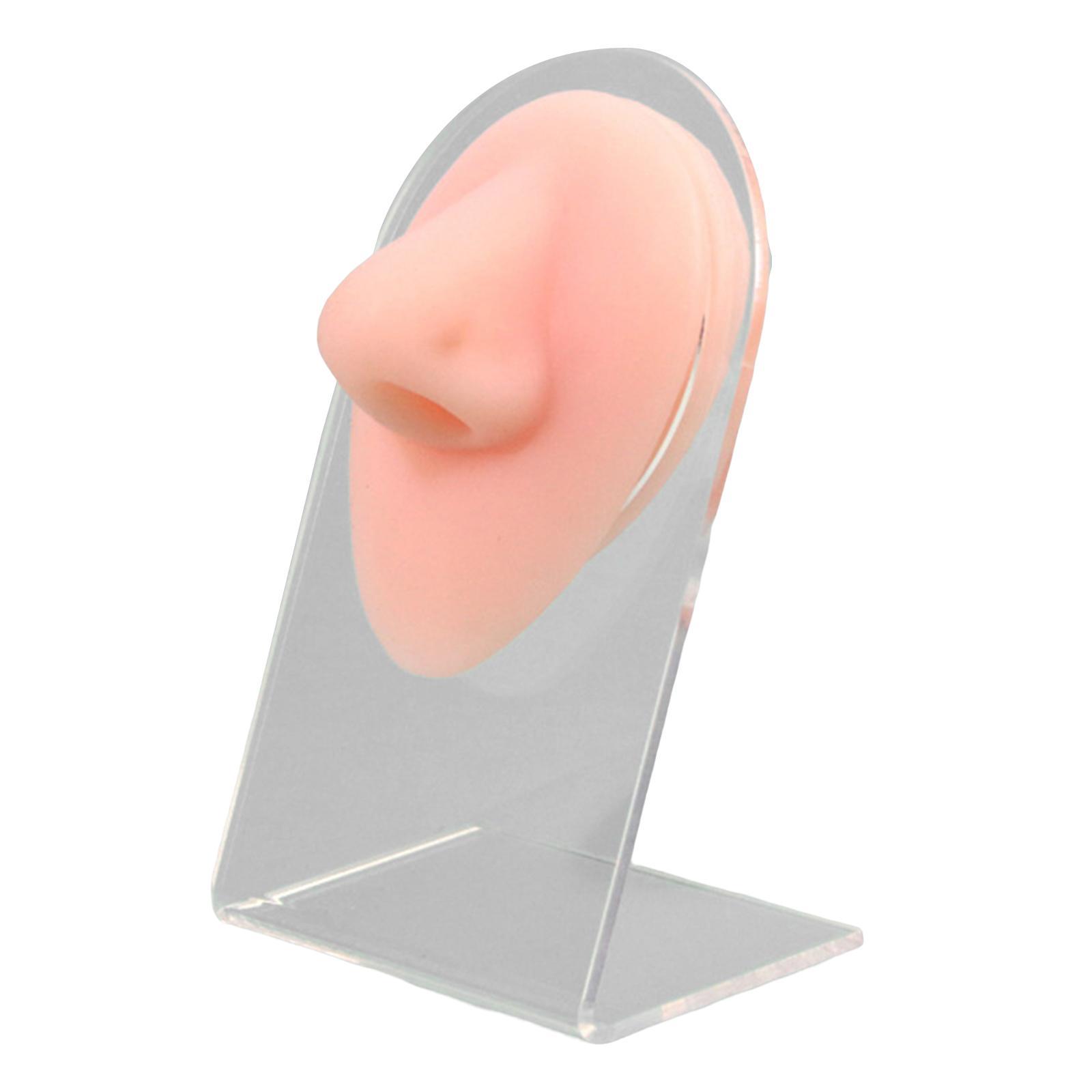 Soft Nose Model Display Silicone with Bracket Professional Tool for Jewelry