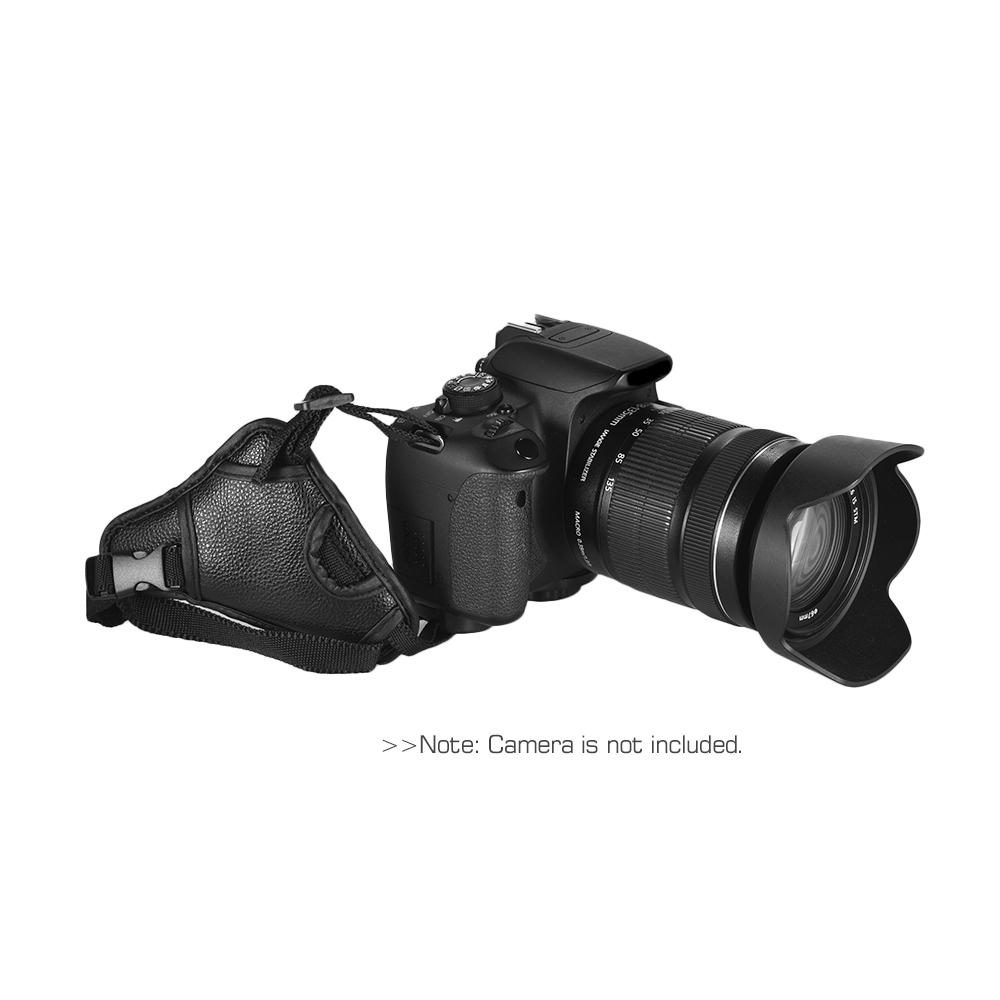 Máy ảnh da có đệm cổ tay Grip Dây đeo máy ảnh cho Canon / Nikon / Sony / Olympus Pentax / Fujifilm / DSLR