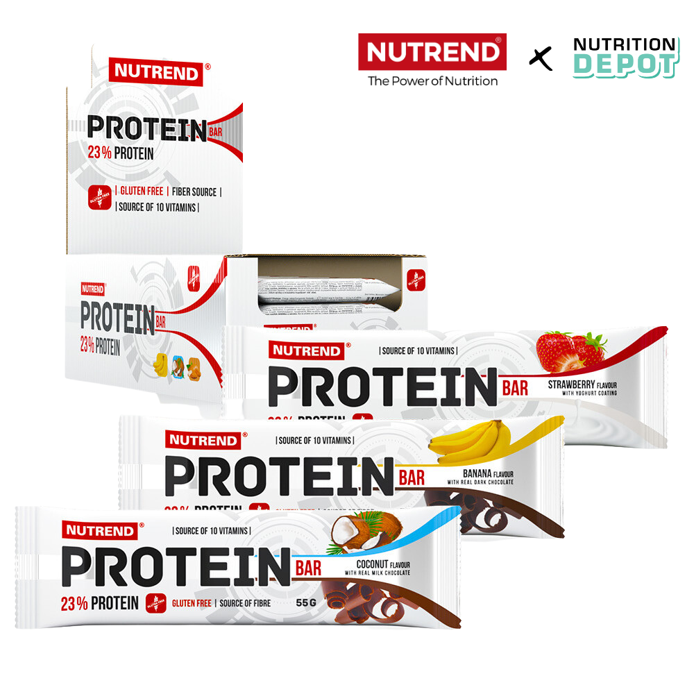 Thanh dinh dưỡng Protein Bar Nutrend bổ sung protein (Hộp 24 thanh x 55g) - Nutrition Depot Vietnam