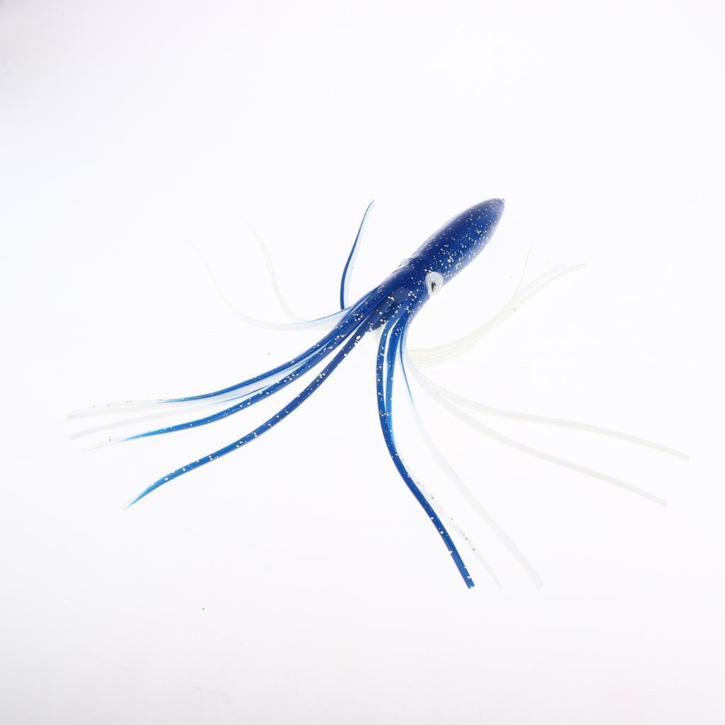 2Pcs Hollow Squid Skirts Soft Plastic Fishing Lures, Lifelike Octopus Bait