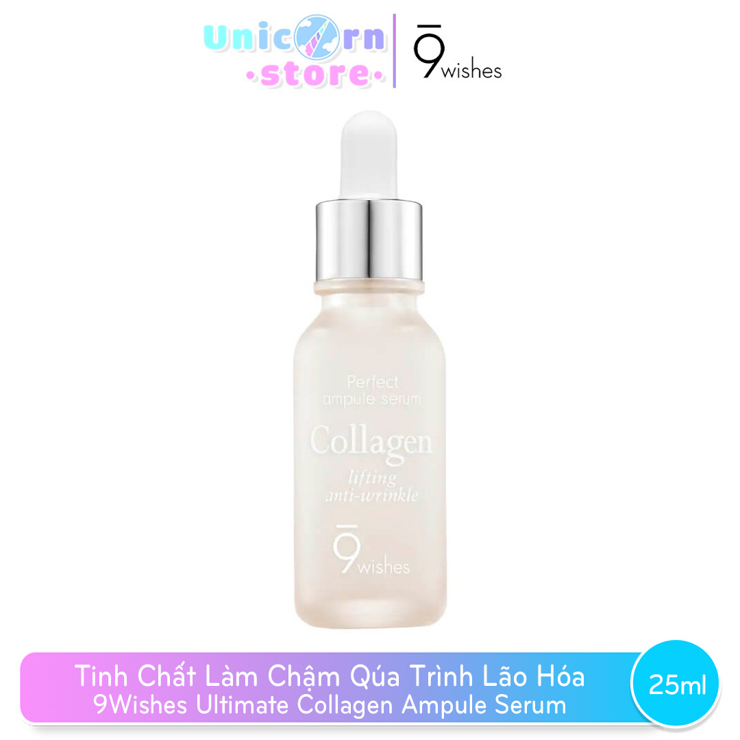 Tinh Chất Dưỡng Da và Làm Chậm Qúa Trình Lão Hóa 9Wishes Ultimate Collagen Ampule Serum 25mL