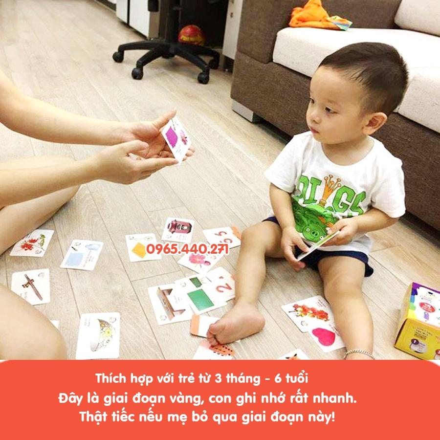 Bộ thẻ học thông minh, thẻ flashcard cho bé, thẻ hình con vật, chữ cái cho bé 1, 2, 3, 4, 5 tuổi với 450 thẻ, 20 chủ đề