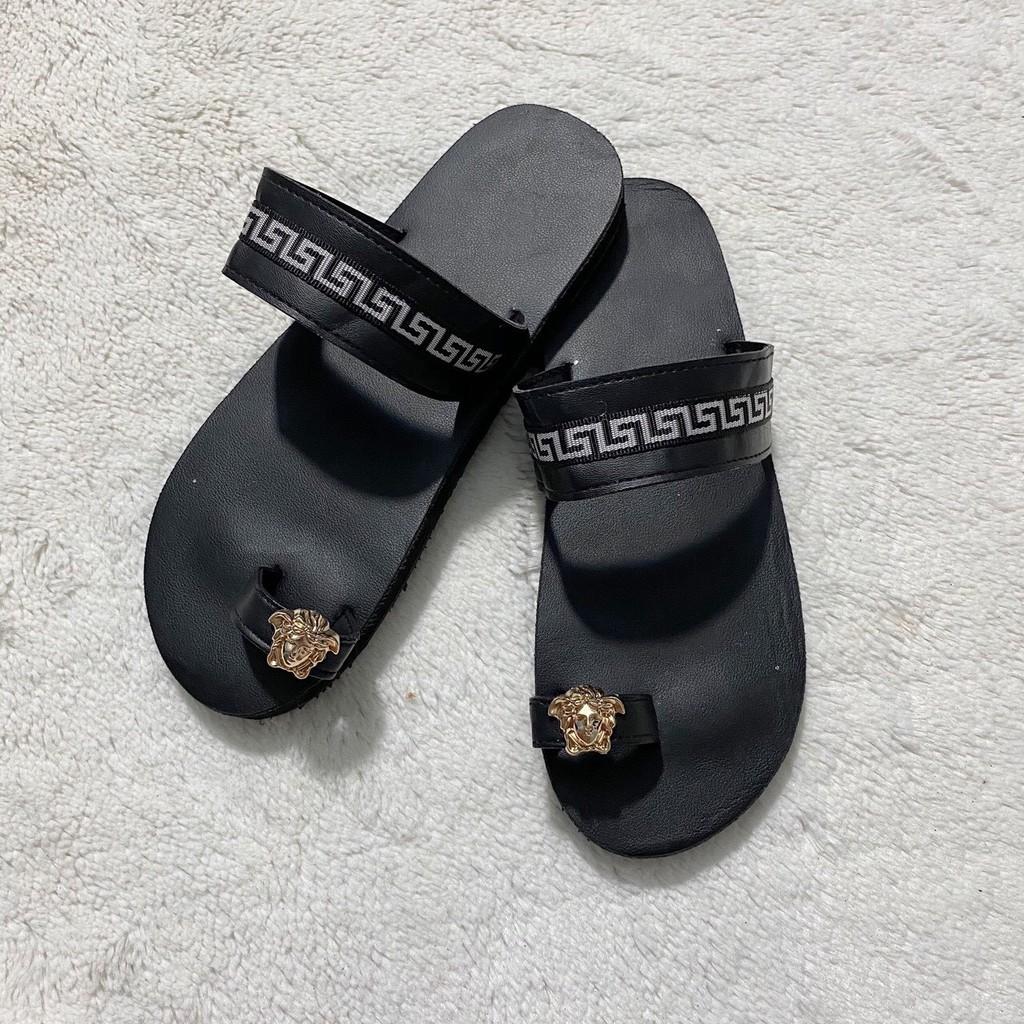 dép sỏ ngón nữ sandal đồng nai đế đen quai đen size từ 35 nữ đến 42 nữ