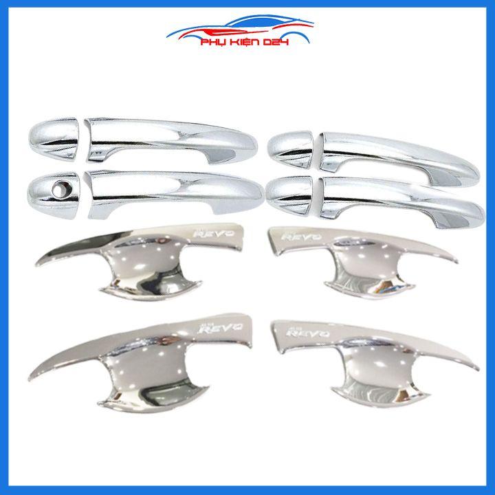Ốp tay hõm mạ crom Hilux Revo sáng bóng chống trầy bảo vệ cửa xe ô tô