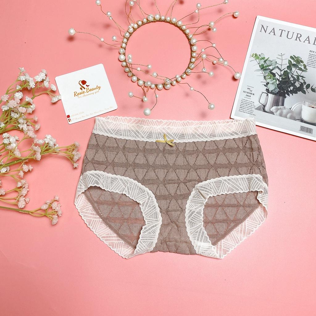 Quần lót ren Mina đính nơ, quần chip ngọt ngào sexy QR/168