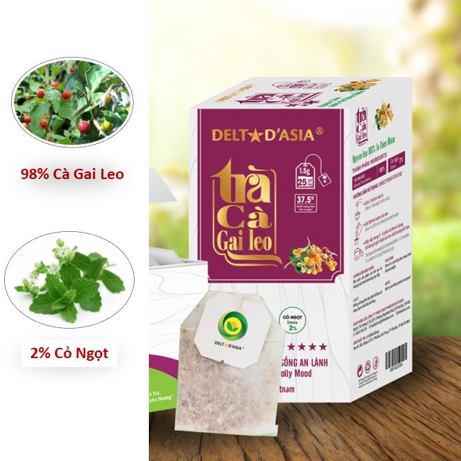 TRÀ CÀ GAI LEO Hộp - Delta D'Asia Giải độc tố, Chống viêm gan và ngăn ngừa Oxy hoá