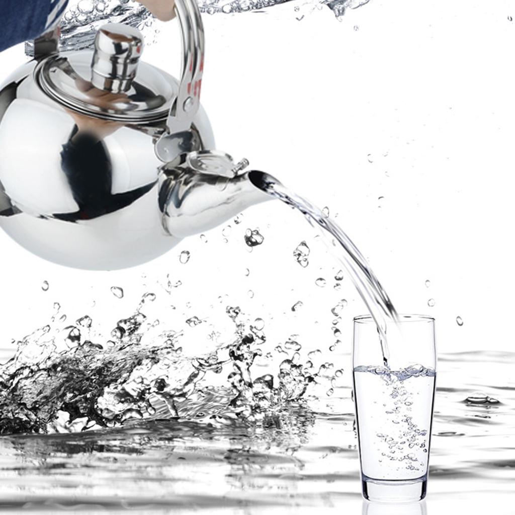 2x Stainless Steel Coffee Tea Kettles Pot with Tea Leaf Filter Infuser 1.6L