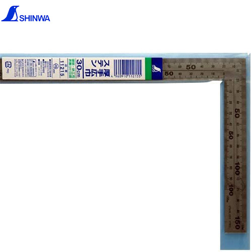 THƯỚC KE VUÔNG INOX SHINWA - Thước ke vuông inox 500 x 250mm Shinwa 11207