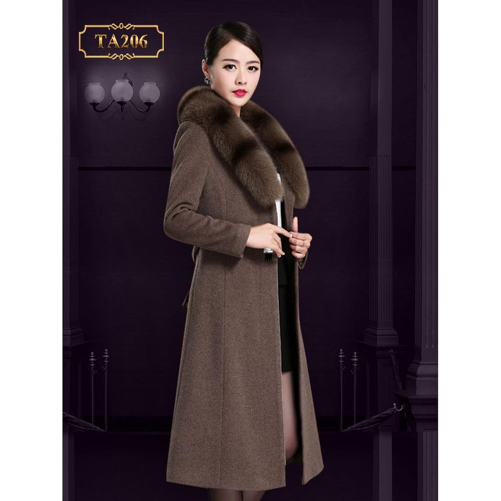 Áo Khoác dạ ép cô lông Quảng Châu