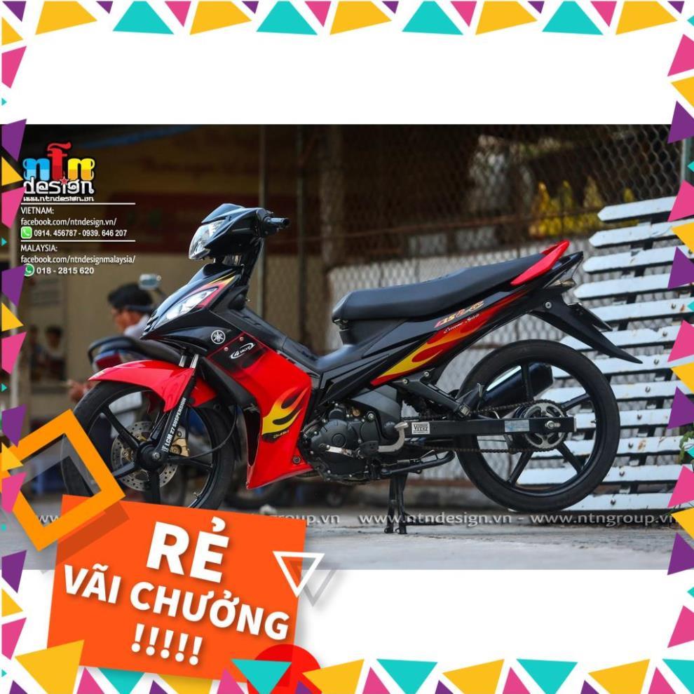 Tem Rời Exciter 2009 Mẫu Lửa Đỏ Vàng Đen